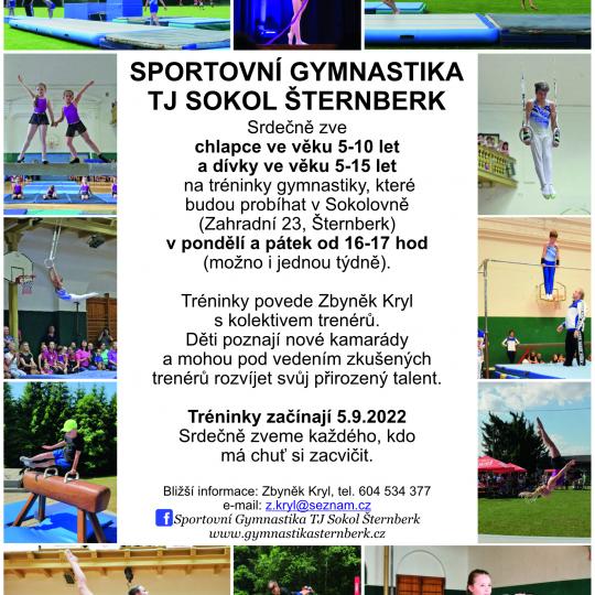 Sportovní gymnastika - TJ SOKOL Šternberk 1