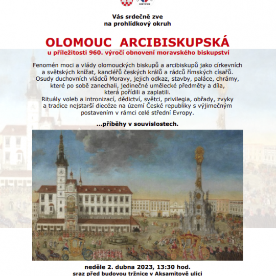 Prohlídkový okruh: Olomouc Arcibiskupská 1