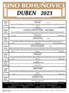 Kino Bohuňovice: Program na měsíc duben 2023 1
