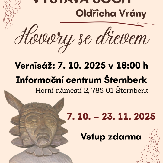 Vernisáž výstavy soch Oldřicha Vrány: Hovory se dřevem 2